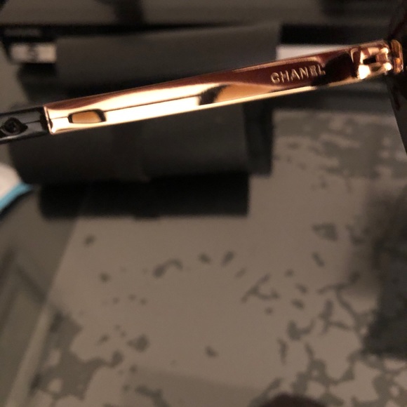 CHANEL Black Ch6047Q Galuchat Stingray Oversized 54mm Polarized Sunglasses - Picture 8 of 12